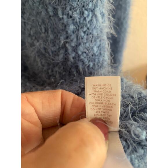 LC Lauren Conrad Blue Tunic Style Mohair Vibe Long Sleeve Size XXL - Picture 6 of 7